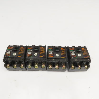 Fuji EA33 20A 460V 3 Pole Circuit Breaker Lot Of 4