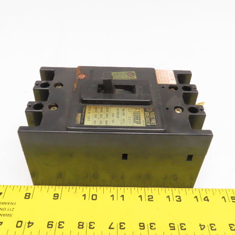Hitachi F-100RB3P 100A 600VAC 3 Pole Molded Case Circuit Breaker