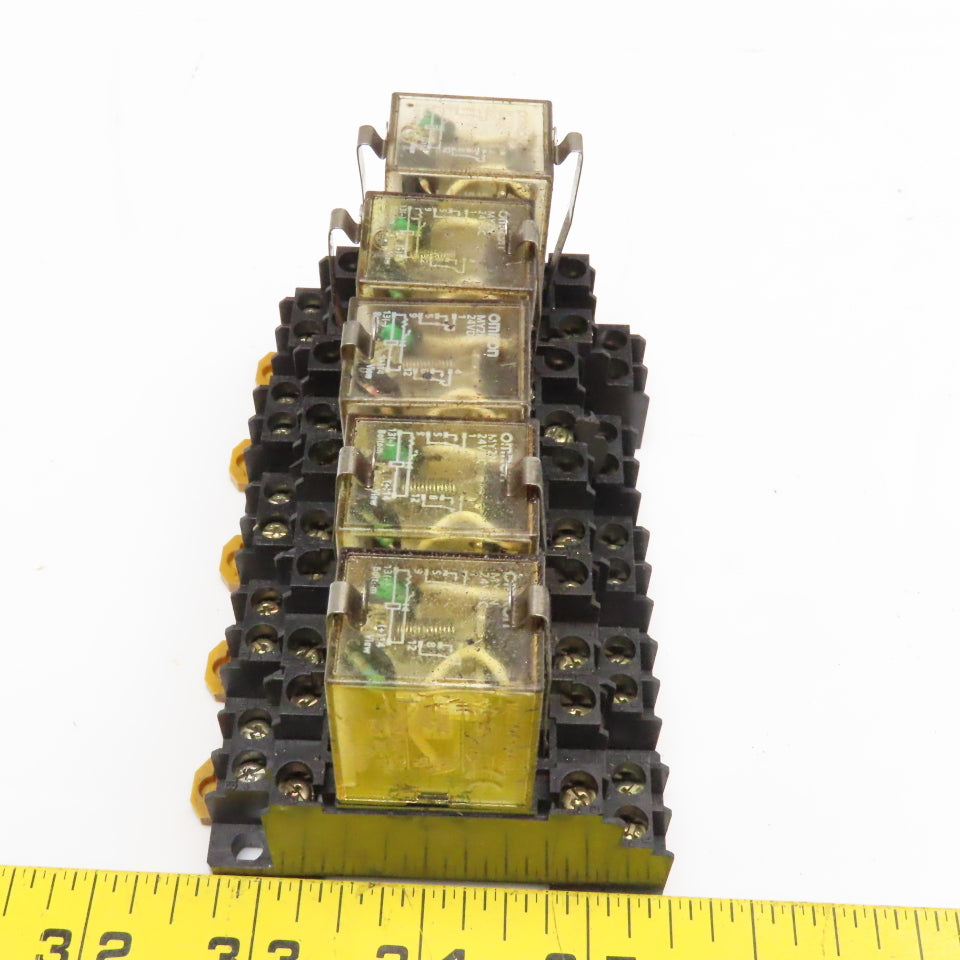 Omron MY2N Ice Cube Relay 24VDC Lot Of 5