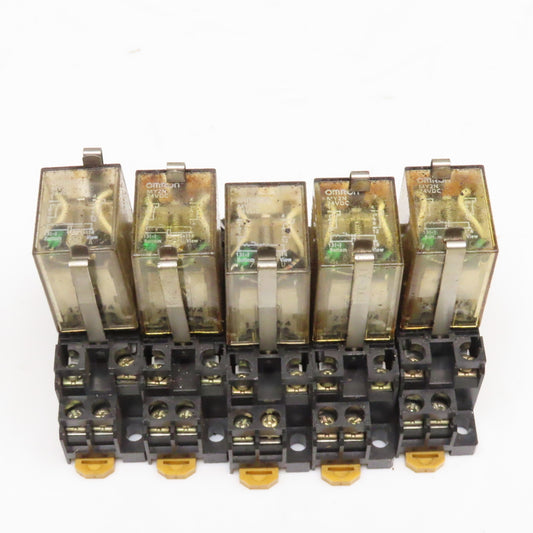Omron MY2N Ice Cube Relay 24VDC Lot Of 5