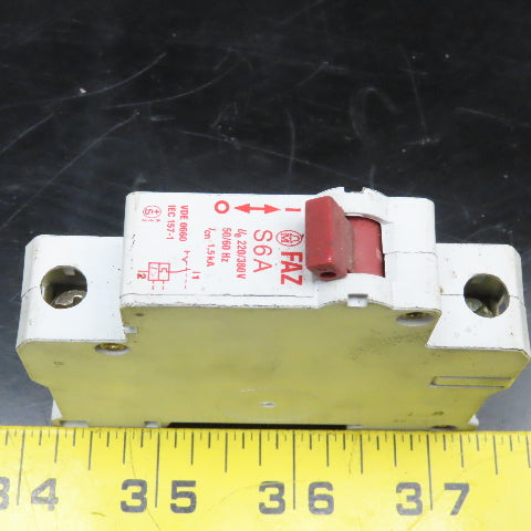 Klockner Moeller S6A 380V Single Pole Circuit Breaker Lot Of 3