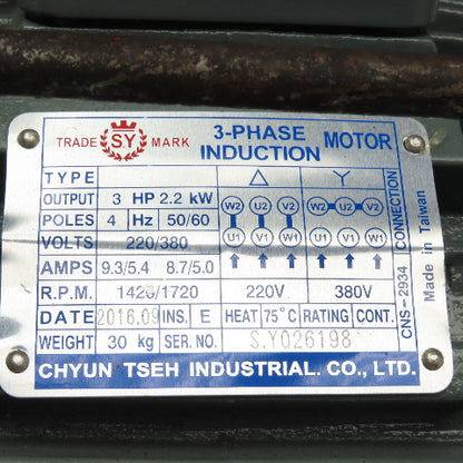 Yuken SVPF-20-55-20 30 Liter Hydraulic Power Unit 220/380V 50/60Hz 20L/Min