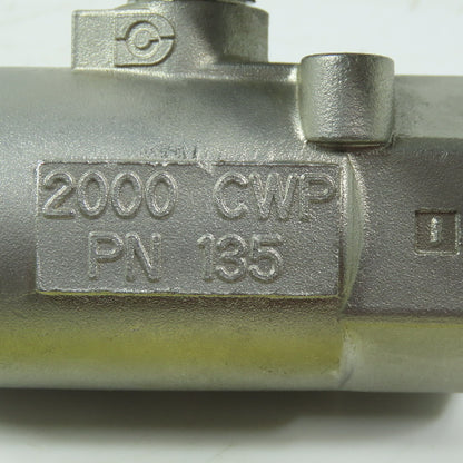 135 CFM8 Stainless Steel 1" FNPT Ball Valve 2000 CWP