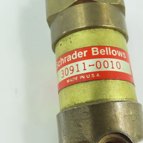 Schrader Bellows 30911-0010 Miniature Brass Cylinder 1" Bore 1" Stroke