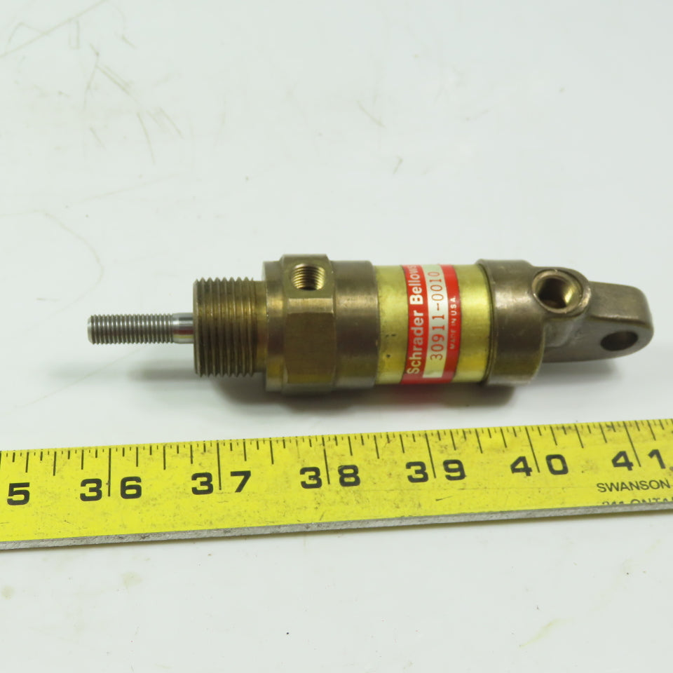 Schrader Bellows 30911-0010 Miniature Brass Cylinder 1" Bore 1" Stroke