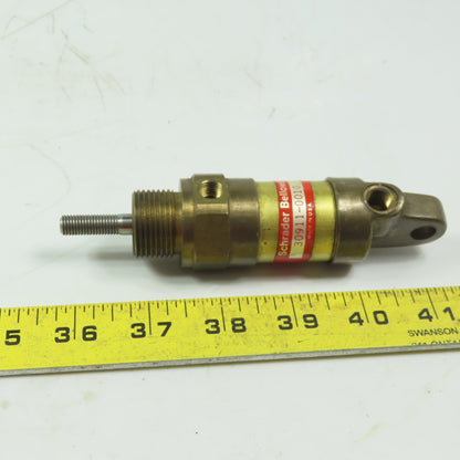 Schrader Bellows 30911-0010 Miniature Brass Cylinder 1" Bore 1" Stroke