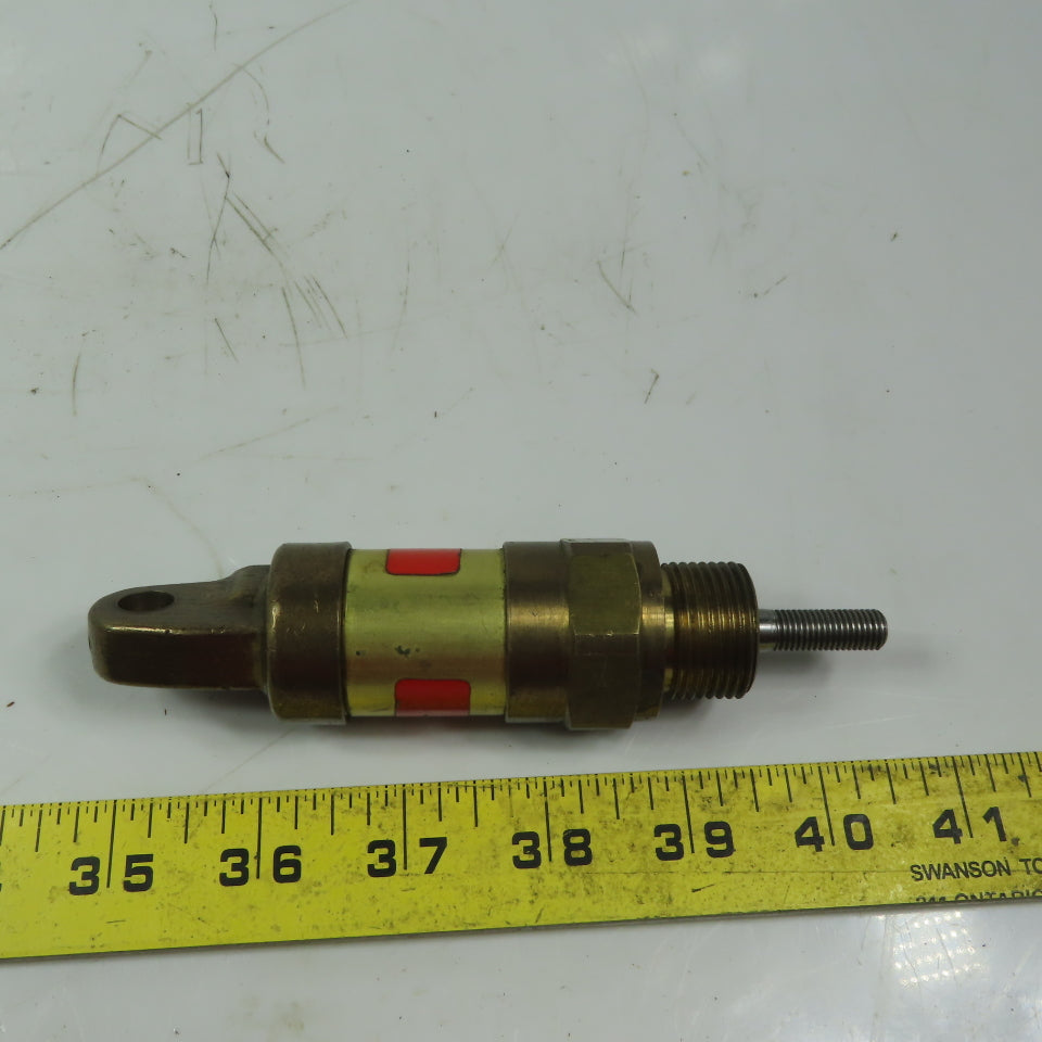 Schrader Bellows 30911-0010 Miniature Brass Cylinder 1" Bore 1" Stroke