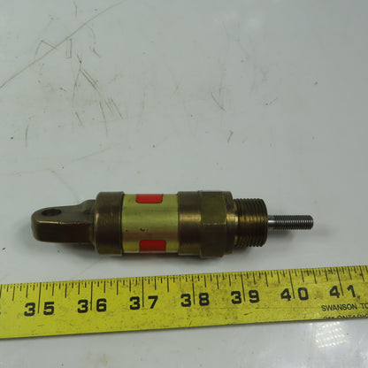Schrader Bellows 30911-0010 Miniature Brass Cylinder 1" Bore 1" Stroke