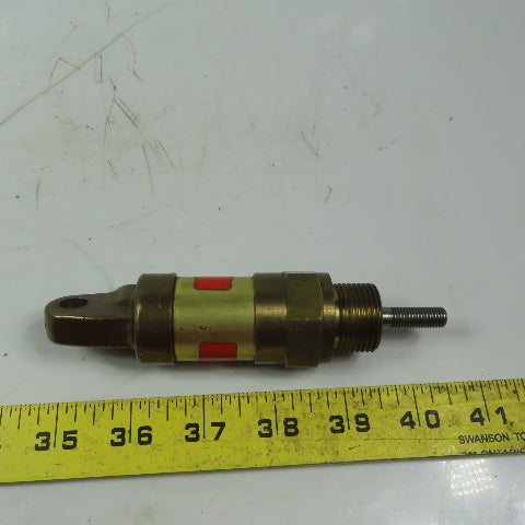 Schrader Bellows 30911-0010 Miniature Brass Cylinder 1" Bore 1" Stroke