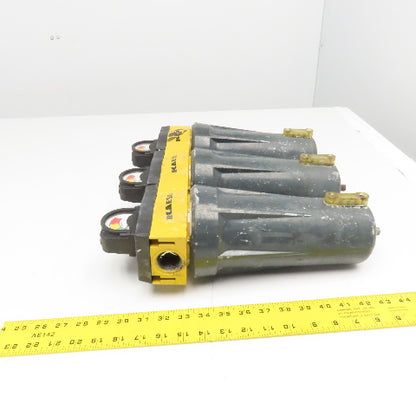 Kaeser KFS100 1" NPT 3 Stage Compressed Air Particulate Filter Assembly 200PSI