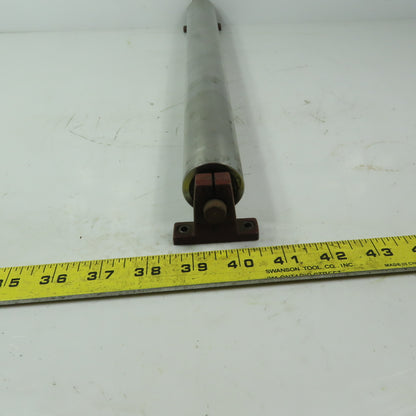 1-1/2" Dia. X 16" Aluminum Gravity Roller W/Shaft Stands