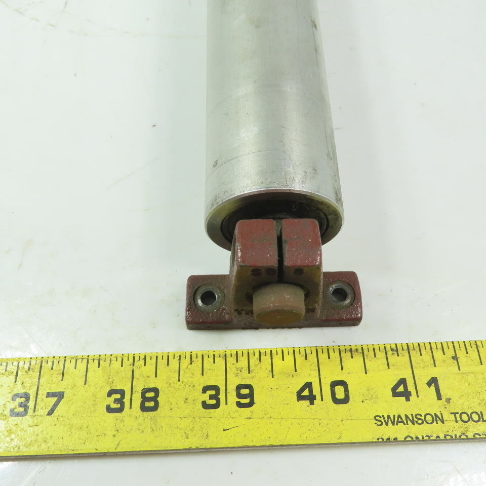 1-1/2" Dia. X 16" Aluminum Gravity Roller W/Shaft Stands