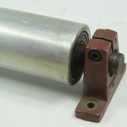 1-1/2" Dia. X 16" Aluminum Gravity Roller W/Shaft Stands