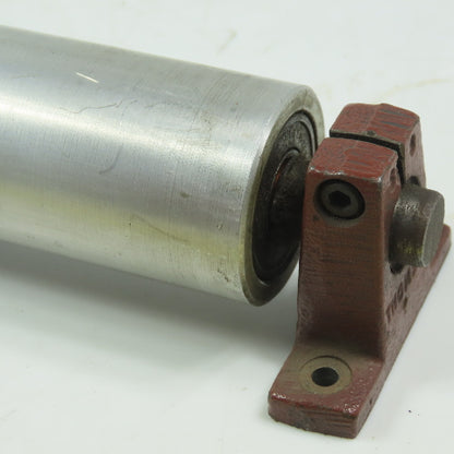 1-1/2" Dia. X 16" Aluminum Gravity Roller W/Shaft Stands