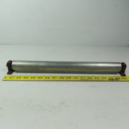 1-1/2" Dia. X 16" Aluminum Gravity Roller W/Shaft Stands