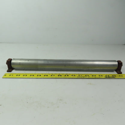 1-1/2" Dia. X 16" Aluminum Gravity Roller W/Shaft Stands