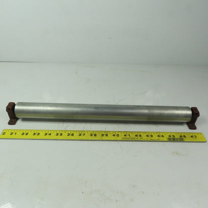 1-1/2" Dia. X 16" Aluminum Gravity Roller W/Shaft Stands