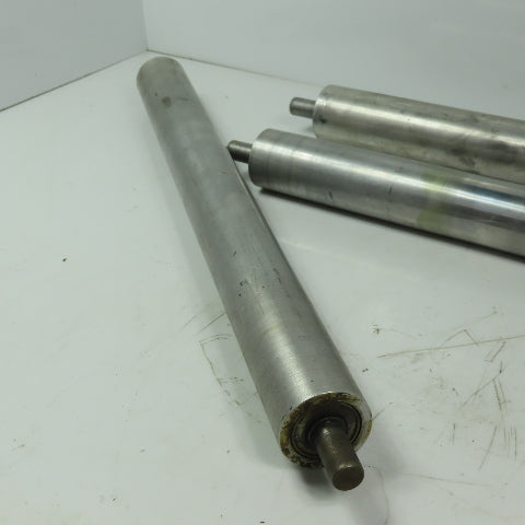 1-1/2" Dia. X 16" Aluminum Gravity Roller Lot of 3