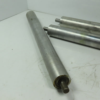 1-1/2" Dia. X 16" Aluminum Gravity Roller Lot of 3