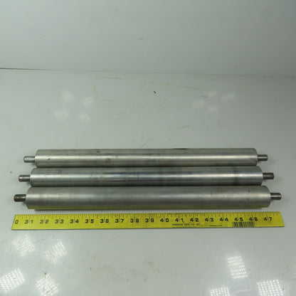 1-1/2" Dia. X 16" Aluminum Gravity Roller Lot of 3