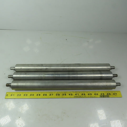 1-1/2" Dia. X 16" Aluminum Gravity Roller Lot of 3