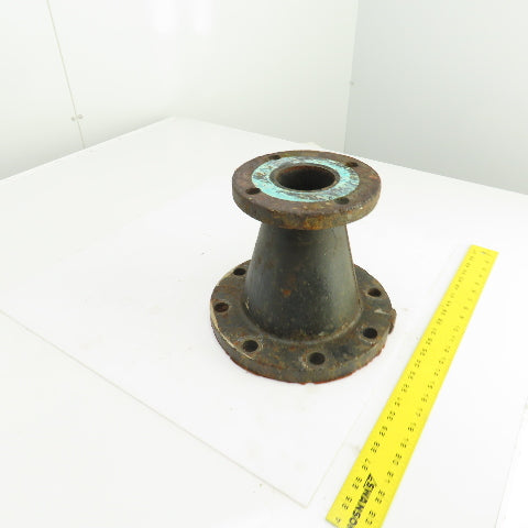 G-125 A 3" To 6" Flanged Steel Pipe Reducer 4 To 8 Bolt 9-1/4" OAL