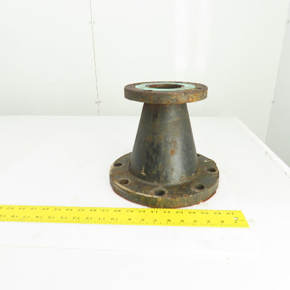G-125 A 3" To 6" Flanged Steel Pipe Reducer 4 To 8 Bolt 9-1/4" OAL