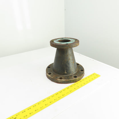 G-125 A 3" To 6" Flanged Steel Pipe Reducer 4 To 8 Bolt 9-1/4" OAL