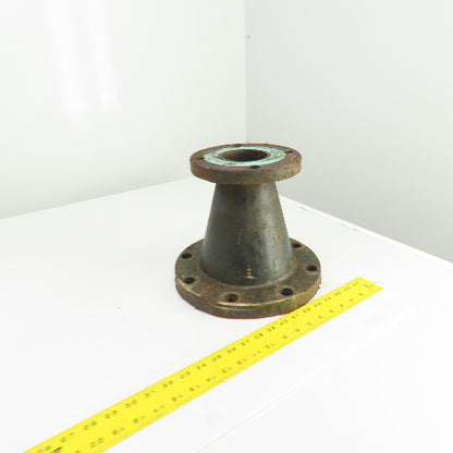 G-125 A 3" To 6" Flanged Steel Pipe Reducer 4 To 8 Bolt 9-1/4" OAL