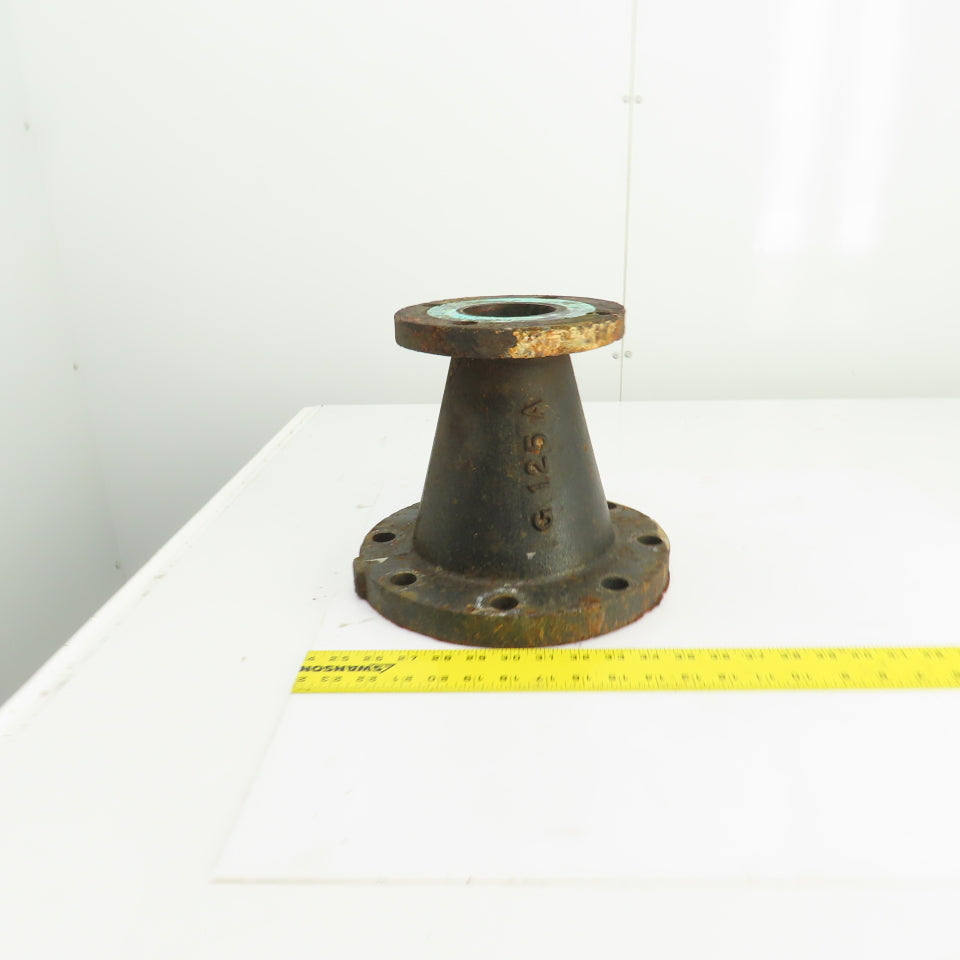 G-125 A 3" To 6" Flanged Steel Pipe Reducer 4 To 8 Bolt 9-1/4" OAL