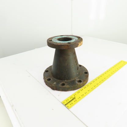 G-125 A 3" To 6" Flanged Steel Pipe Reducer 4 To 8 Bolt 9-1/4" OAL