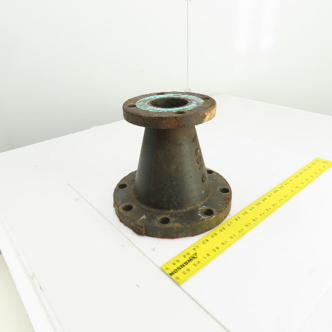 G-125 A 3" To 6" Flanged Steel Pipe Reducer 4 To 8 Bolt 9-1/4" OAL