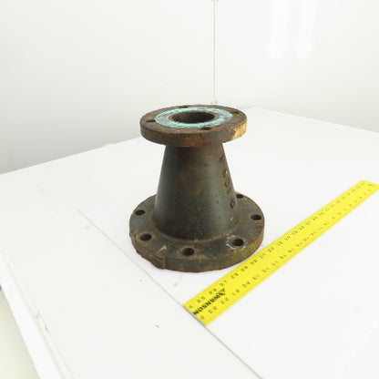 G-125 A 3" To 6" Flanged Steel Pipe Reducer 4 To 8 Bolt 9-1/4" OAL