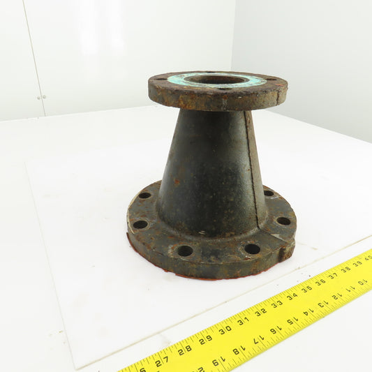 G-125 A 3" To 6" Flanged Steel Pipe Reducer 4 To 8 Bolt 9-1/4" OAL