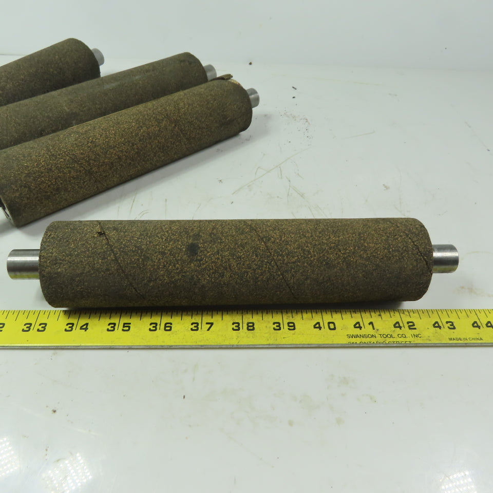 2-1/8" OD x 9" Cork Lagged Gravity Roller Lot of 4