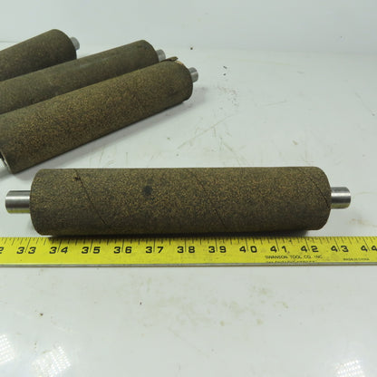 2-1/8" OD x 9" Cork Lagged Gravity Roller Lot of 4
