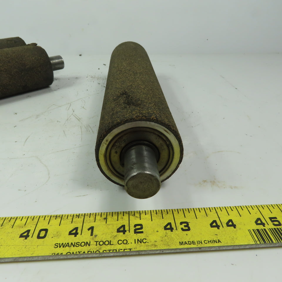 2-1/8" OD x 9" Cork Lagged Gravity Roller Lot of 4