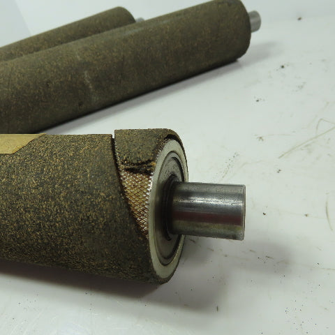 2-1/8" OD x 9" Cork Lagged Gravity Roller Lot of 4