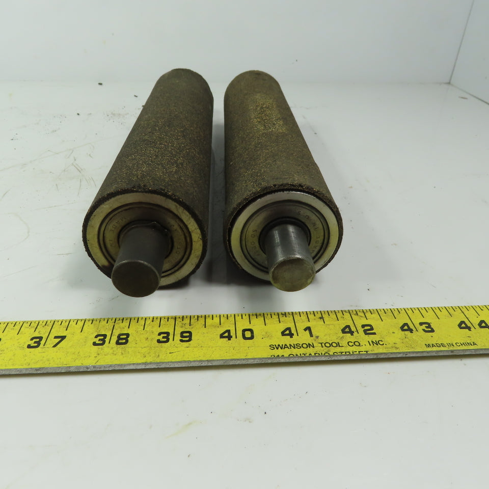 2-1/8" OD x 9" Cork Lagged Gravity Roller Lot of 2