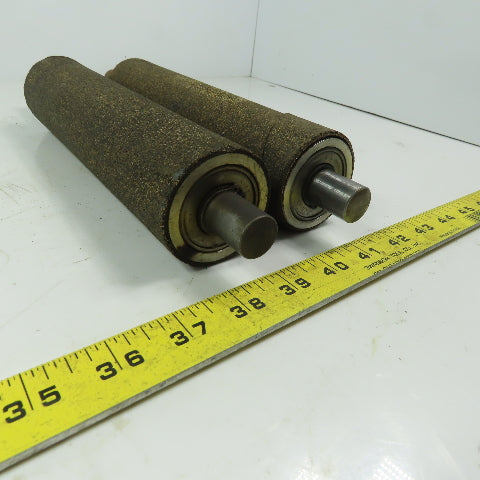 2-1/8" OD x 9" Cork Lagged Gravity Roller Lot of 2