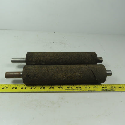 2-1/8" OD x 9" Cork Lagged Gravity Roller Lot of 2