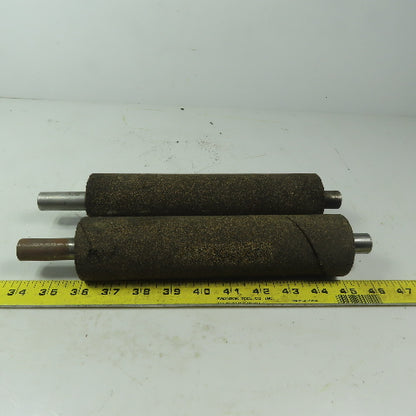 2-1/8" OD x 9" Cork Lagged Gravity Roller Lot of 2