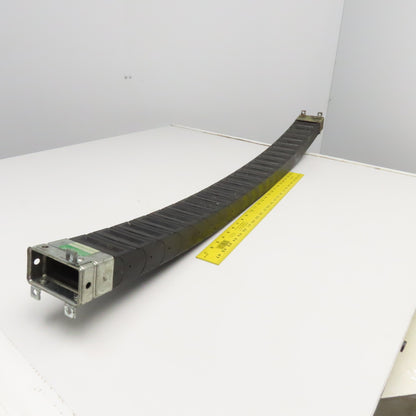 Gortrac Nylatrac 3-3/4" x 2" Cable Hose Carrier Energy Drag Chain Anchors 50"