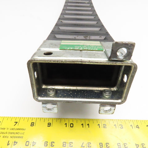 Gortrac Nylatrac 3-3/4" x 2" Cable Hose Carrier Energy Drag Chain Anchors 50"
