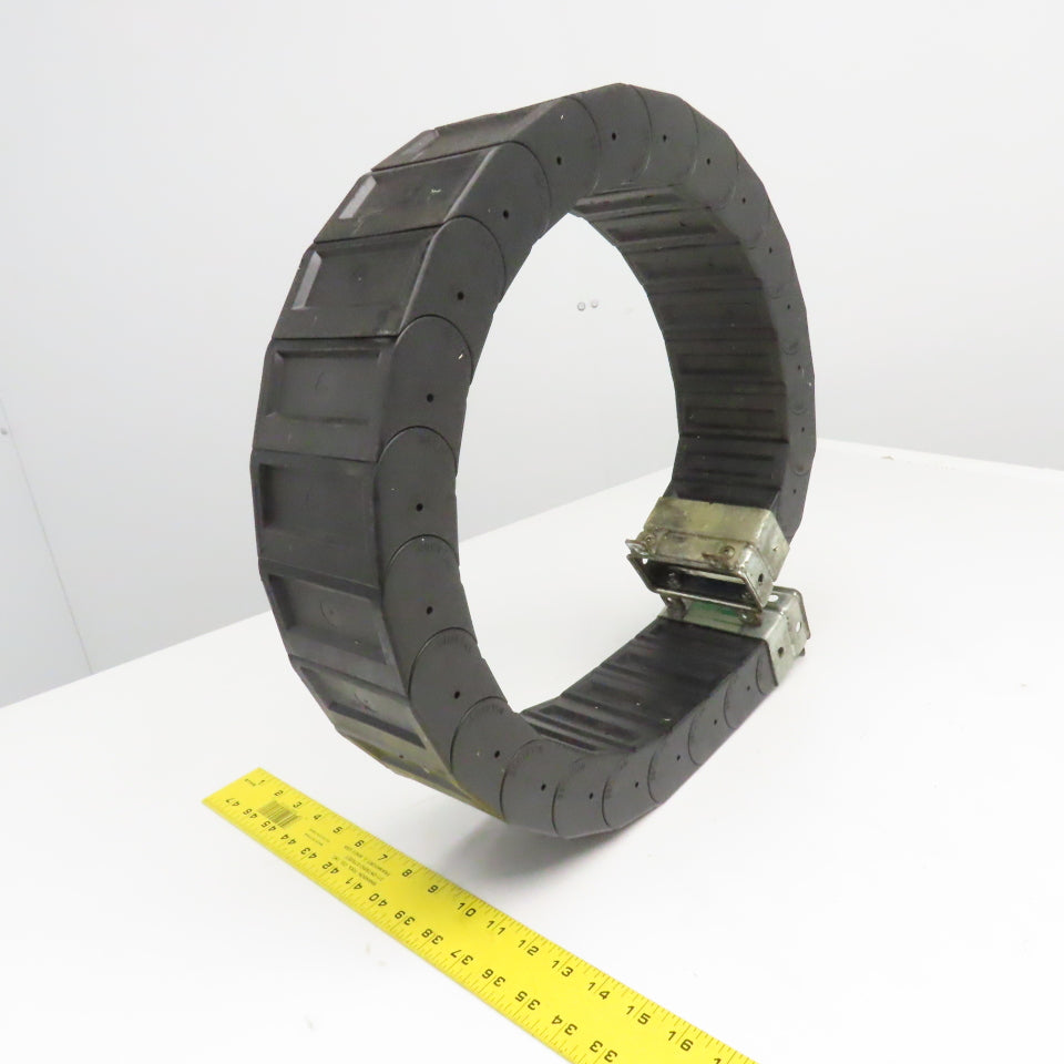 Gortrac Nylatrac 3-3/4" x 2" Cable Hose Carrier Energy Drag Chain Anchors 50"