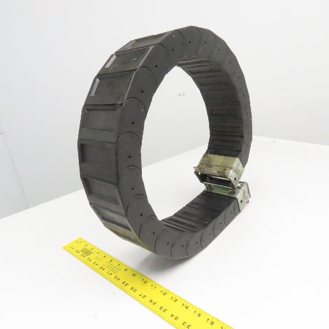 Gortrac Nylatrac 3-3/4" x 2" Cable Hose Carrier Energy Drag Chain Anchors 50"