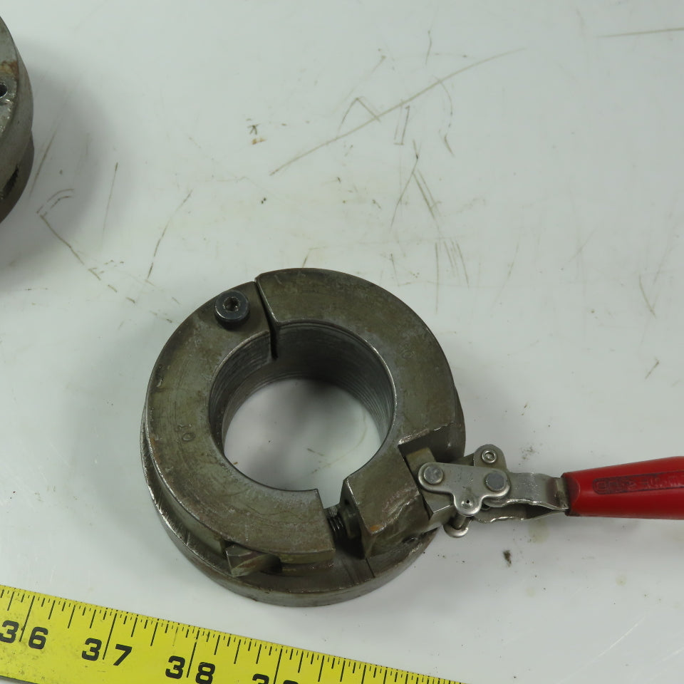 De-Staco Custom Made 2"Dia. Flanged Quick Action Shaft Locking Clamp Lot of 2