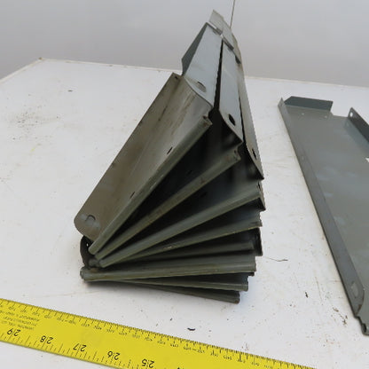 Industrial Metal Cabinet Shelf Dividers 23-1/4" Long  & 6" High Lot of 10
