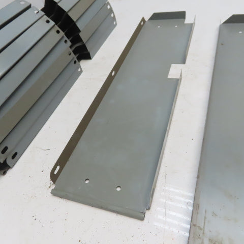 Industrial Metal Cabinet Shelf Dividers 23-1/4" Long  & 6" High Lot of 10