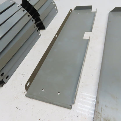 Industrial Metal Cabinet Shelf Dividers 23-1/4" Long  & 6" High Lot of 10